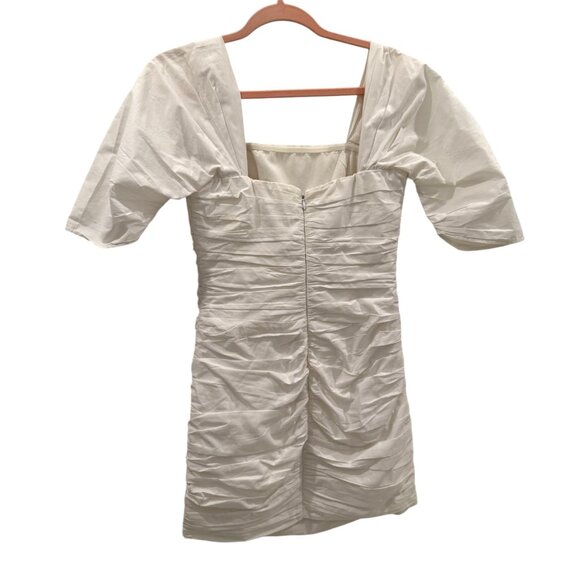 Lovers + Friends Women's Mini Dress Short Sleeves White Summer Back Zip Size XS - Picture 2 of 4